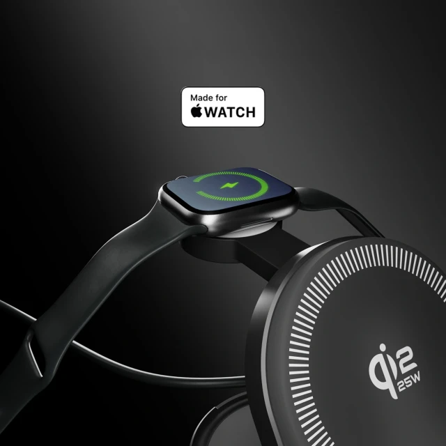 Зарядна станція SBS Qi2.2 25W 3в1 Black (8018417529283)