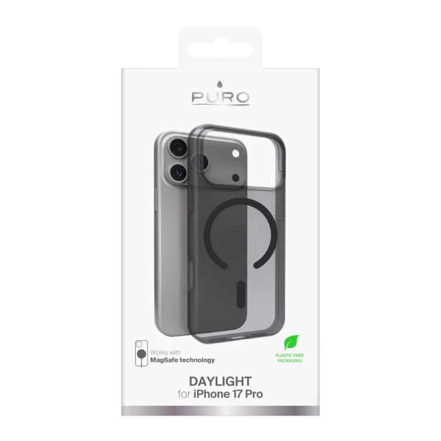 Чохол Puro Daylight для iPhone 17 Pro Black with MagSafe (8018417531941)