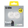 Локалізатор SBS Track My Circle сумісний з Apple Find My набір 2 шт White (8018417532344)