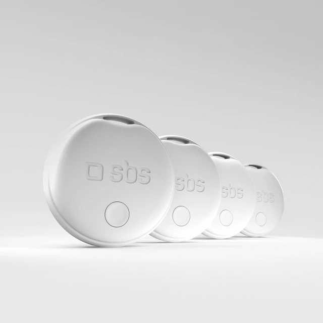 Локалізатор SBS Track My Circle сумісний з Apple Find My набір 4 шт White (8018417532368)