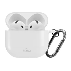 Чохол Puro Silicon Cover ICON для AirPods 4 White (8018417534676)