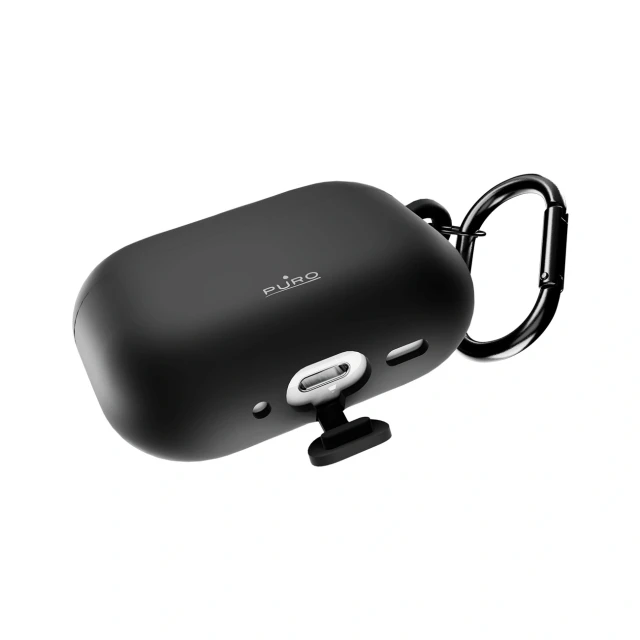Чохол Puro Silicon Cover ICON для AirPods Pro 3 чорний (8018417534744)