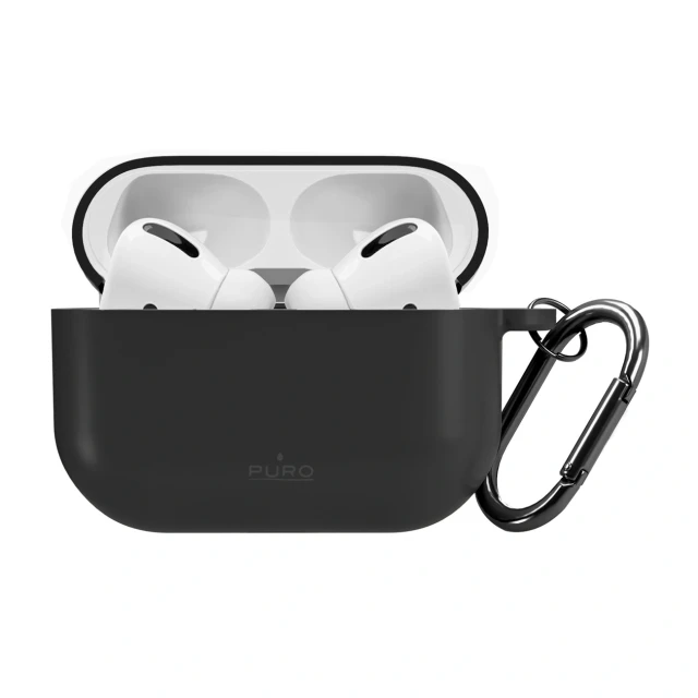 Чохол Puro Silicon Cover ICON для AirPods Pro 3 чорний (8018417534744)