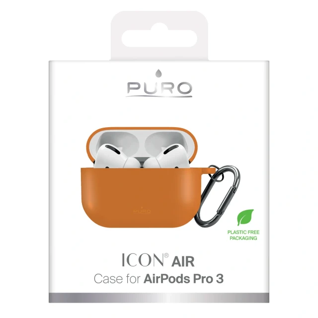 Чохол Puro Silicon Cover ICON для AirPods Pro 3 Orange (8018417534751)