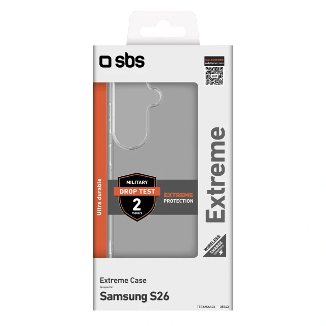 Чохол SBS Extreme X2 для Samsung Galaxy S26 Clear (8018417535543)