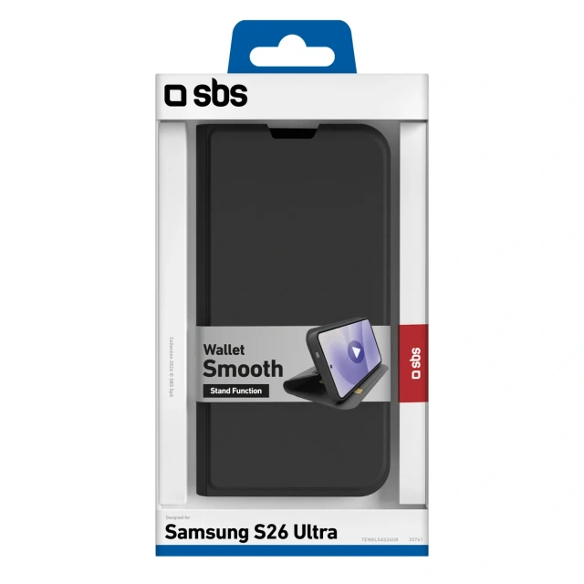 Чохол SBS Wallet Smooth для Samsung Galaxy S26 Ultra Black (8018417535741)