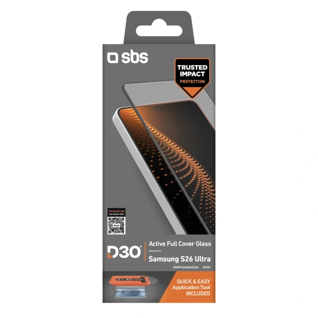 Захисне скло SBS D3O для Samsung Galaxy S26 Ultra Clear (8018417535987)