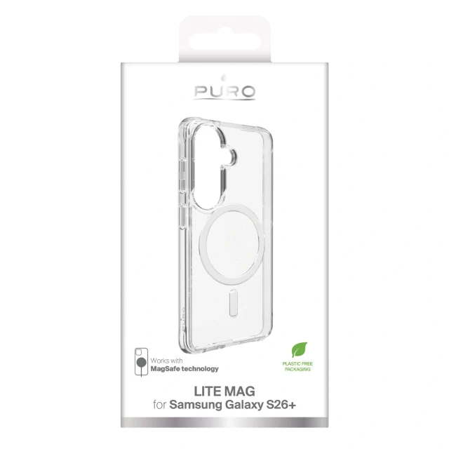 Чехол Puro LITE MAG для Samsung Galaxy S26 Plus Clear with MagSafe (8018417536236)