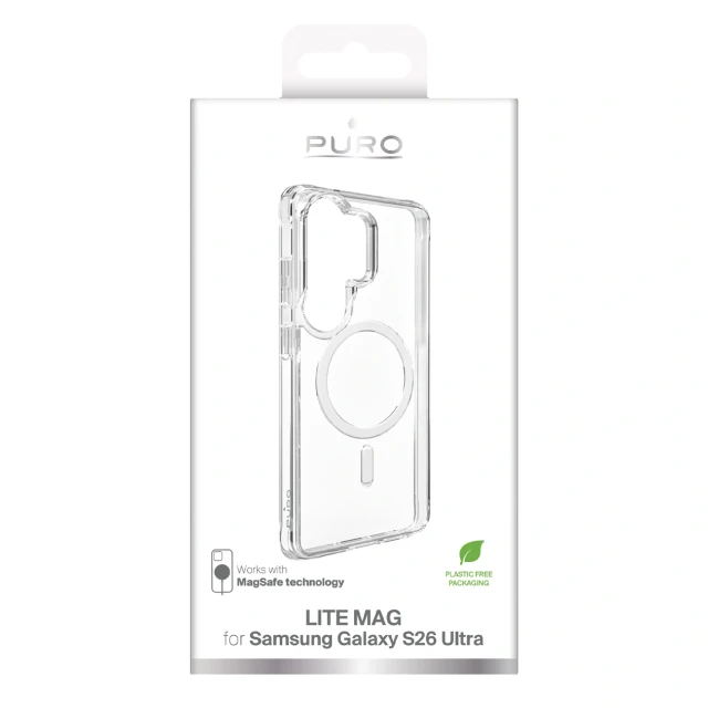 Чохол Puro LITE MAG для Samsung Galaxy S26 Ultra Clear with MagSafe (8018417536243)