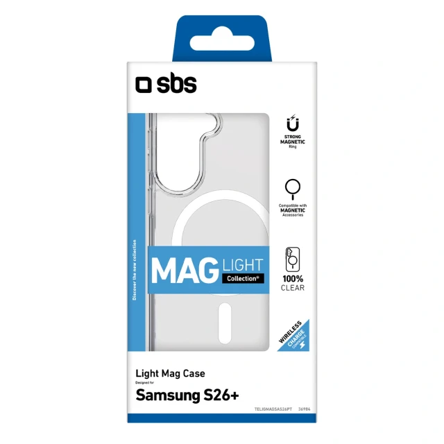 Чохол SBS Light Mag для Samsung Galaxy S26 Plus Clear with MagSafe (8018417536984)