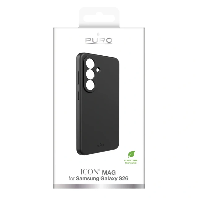Чохол Puro ICON для Samsung Galaxy S26 чорний (8018417537165)
