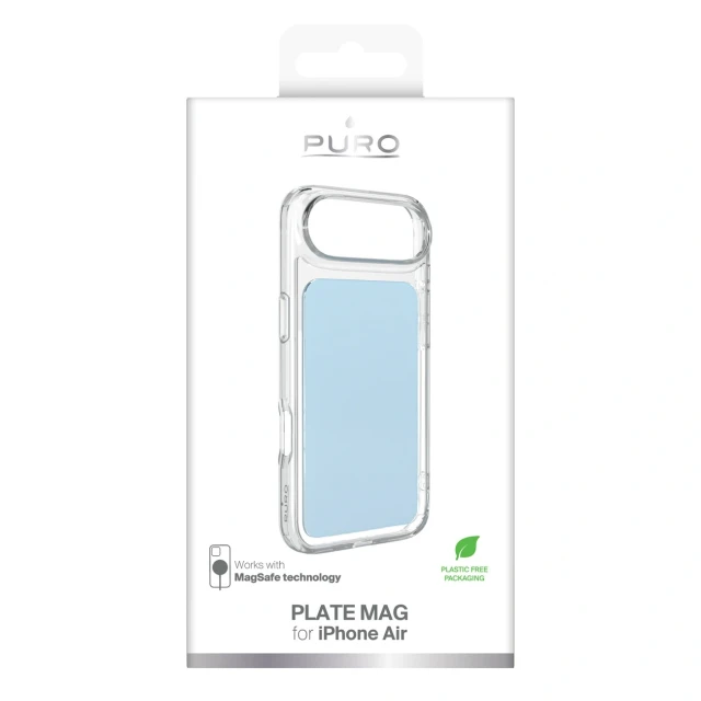 Чохол Puro Plate Mag для iPhone 17 Air Blue with MagSafe (8018417538094)