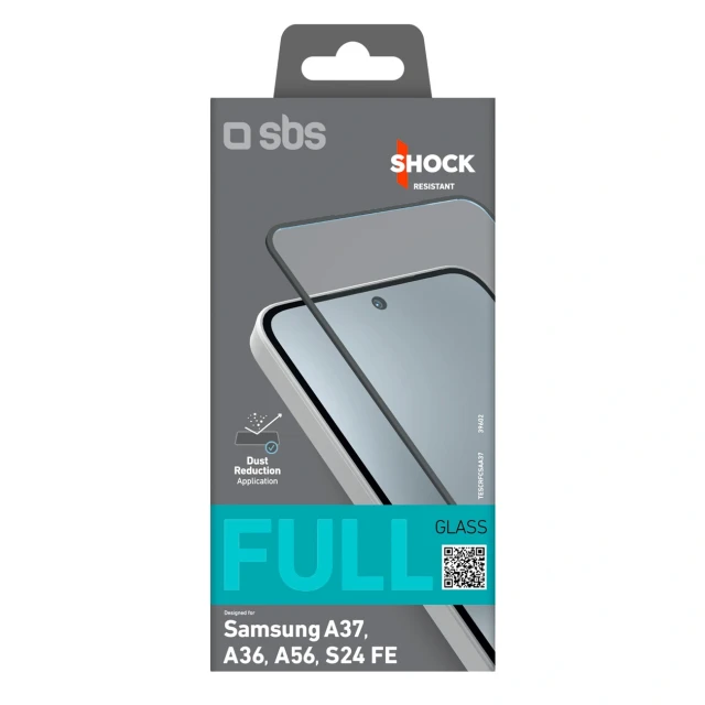 Защитное стекло SBS Full Cover для Samsung Galaxy A37 (8018417539602)