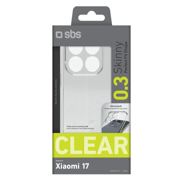 Чохол SBS Skinny Cover для Xiaomi 17 Clear (8018417539893)