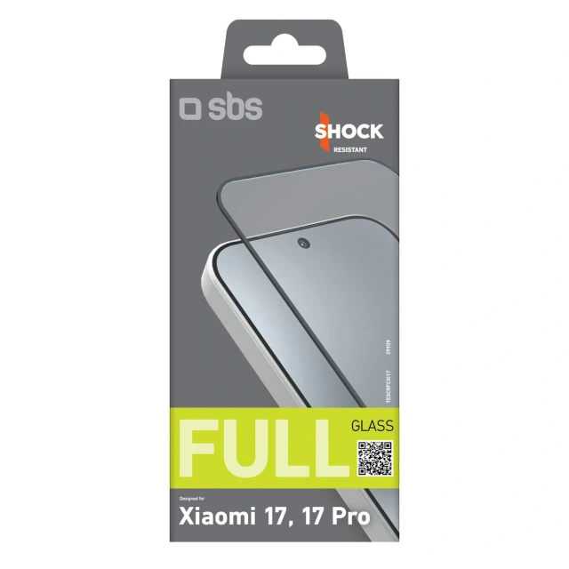 Захисне скло SBS Full Cover для Xiaomi 17 | 17 Pro (8018417539909)