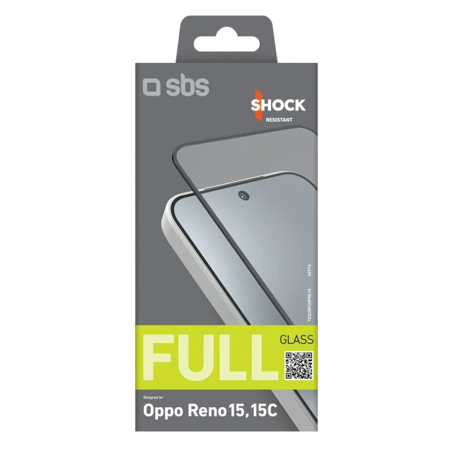 Захисне скло SBS Full Cover для Oppo Reno 15 (8018417540776)