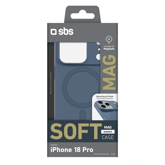 Чехол SBS Instinct Mag для iPhone 18 Pro | 17 Pro Blue with MagSafe (8018417549502)