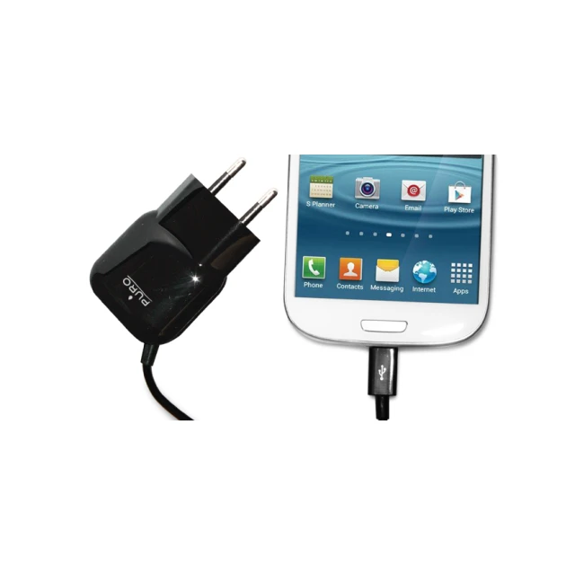 Зарядное устройство Puro Mini Travel Charger с кабелем Micro USB Black (MTCMICROBLK)
