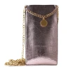 Чохол Puro Glam Chain універсальний з 2 кишенями для карт з золотим ланцюжком XL Brown (PGPCCHAIN3XL)