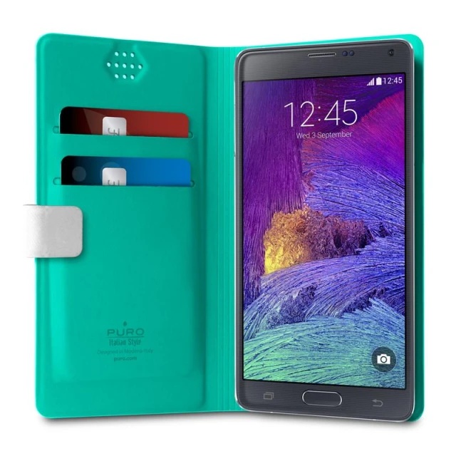 Чехол Puro Uniwallet Bi-Color универсальный White (UNIWALLET1WHIXXL)