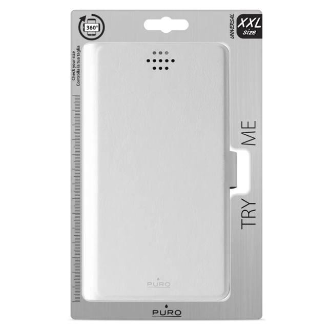 Чехол Puro Uniwallet Bi-Color универсальный White (UNIWALLET1WHIXXL)