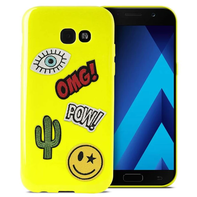 Чохол Puro Patch Mania для Samsung Galaxy A3 (2017) Yellow (SGGA317PM1GRN)