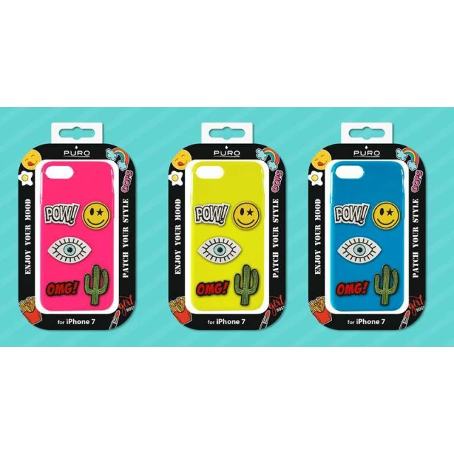 Чохол Puro Patch Mania для Samsung Galaxy A3 (2017) Yellow (SGGA317PM1GRN)