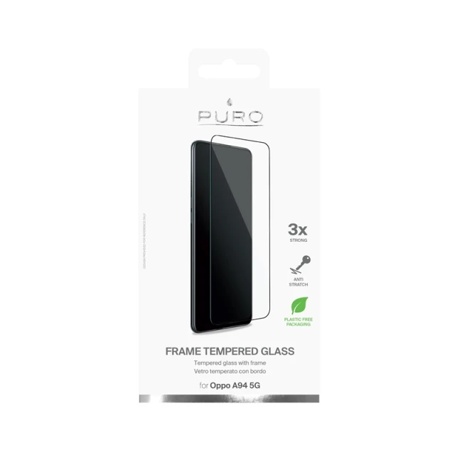 Захисне скло Puro Frame Tempered Glass для Oppo A94 5G Black (SDGFRA94OPBLK)