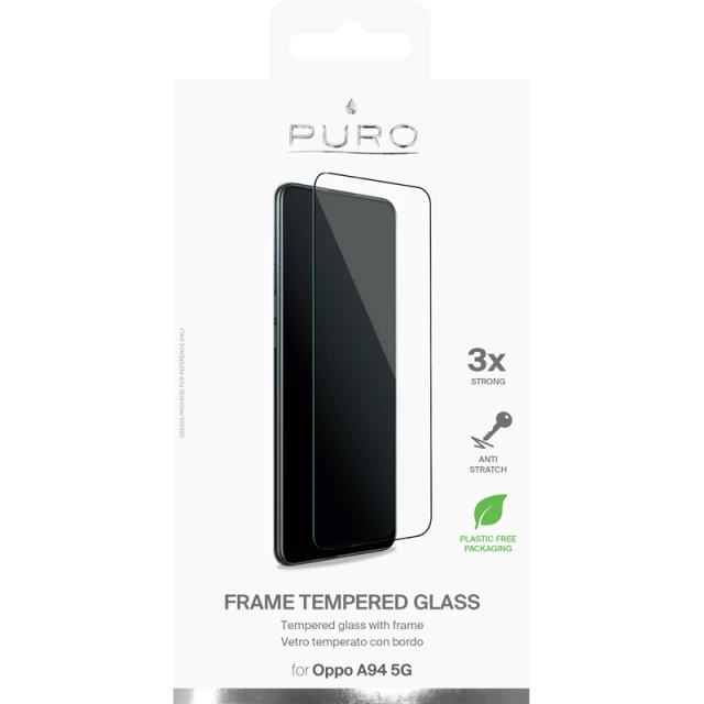 Захисне скло Puro Frame Tempered Glass для Oppo A94 5G Black (SDGFRA94OPBLK)