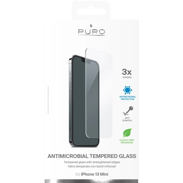 Захисне скло Puro Anti-Bacterial для iPhone 13 Mini (SDGABIPHONE1354)