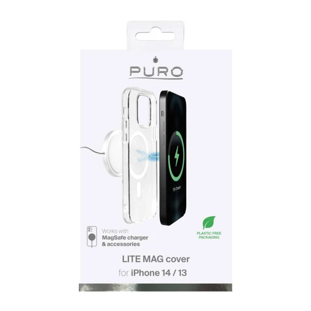 Чохол Puro Litemag для iPhone 14 / 13 Transparent (IPC1461LITEMAGTR)