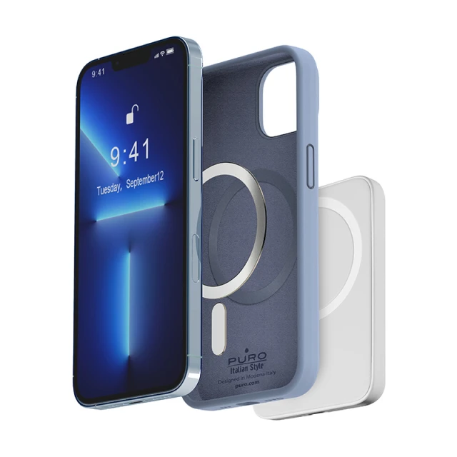 Чохол Puro Icon Mag для iPhone 14 Plus Sierra Blue (IPC1467ICONMAGLBLUE)