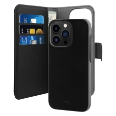 Чохол Puro Wallet Detachable для iPhone 14 Pro Max Black (IPC14P67BOOKC3BLK)