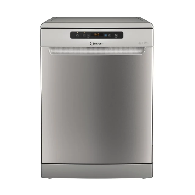 Посудомийна машина Indesit D2F HD624 AS окремостояча 14 комплектів клас E Silver (8050147663035)