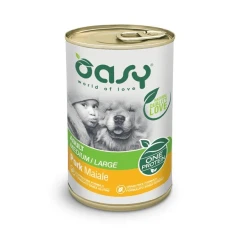 Вологий корм для собак Oasy One Protein Adult Medium/Large зі свининою 400 г (8053017342368)