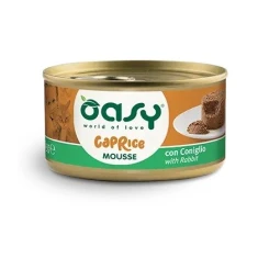 Влажный корм для кошек Oasy Caprice Mousse с кроликом 85 г (8053017343549)