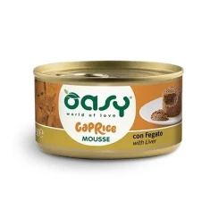 Вологий корм для котів Oasy Caprice Mousse з печінкою 85 г (8053017343563)