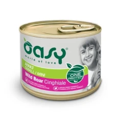 Вологий корм для собак Oasy One Protein Adult Small/Mini з диким кабаном 200 г (8053017349589)