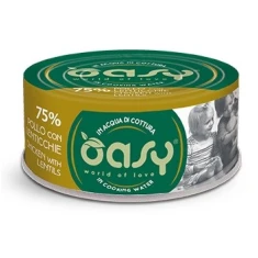 Вологий корм для котів Oasy More Love з куркою та сочевицею 70 г (8053017349824)