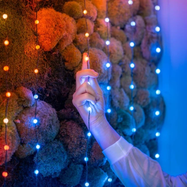Гірлянда Twinkly Candies 200 LED RGB перлини Green провід USB-C (8053614841202)