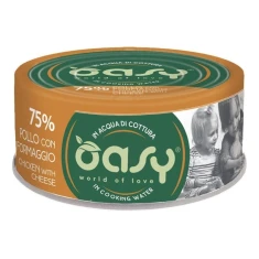 Вологий корм для котів Oasy More Love з куркою та сиром 70 г (8054329511435)