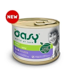 Вологий корм для собак Oasy One Protein Adult Small/Mini з качкою 200 г (8054329511978)
