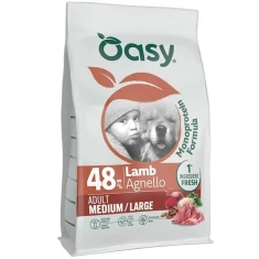Сухий корм для собак Oasy One Animal Protein Adult M/L з ягням 10 кг (8054329517352)
