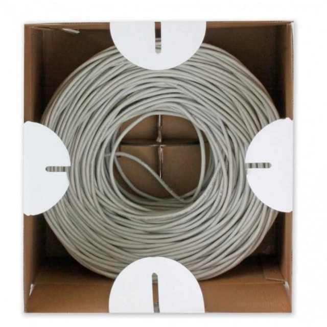 Кабель Techly U/UTP Cat6 305 м CCA багатожильний Grey (8054529022571)