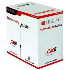Кабель Techly U/UTP Cat6 305 м CCA багатожильний Grey (8054529022571)