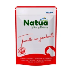 Вологий корм для котів Natua Natural з тунцем та креветками 70 г (8057507370626)