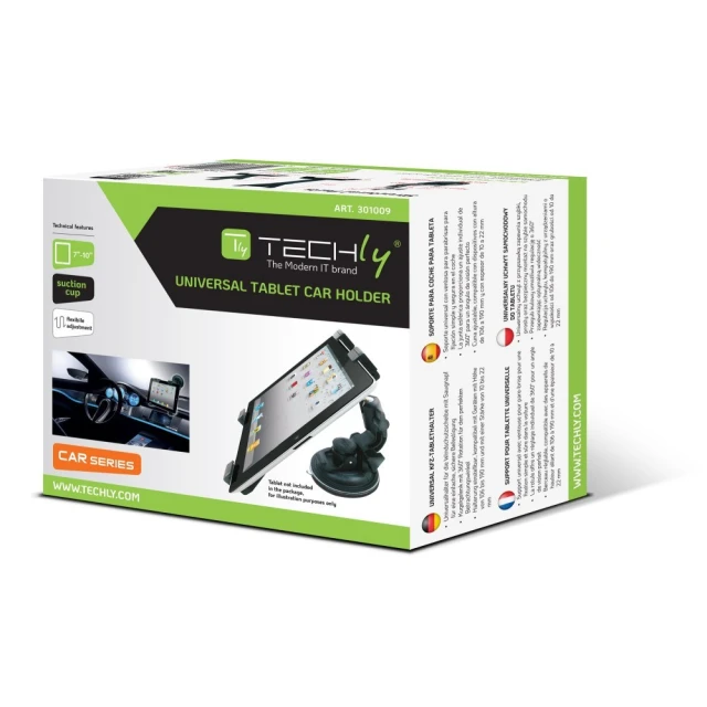 Тримач для планшета Techly універсальний з присоском (8057685301009)