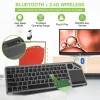 Клавиатура беспроводная Techly Bluetooth/RF с тачпадом (8059018365375)