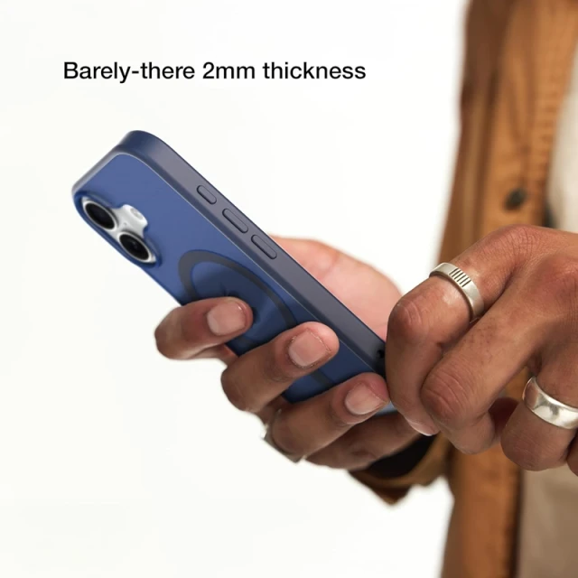 Чохол Incase Slim для iPhone 16 Deep Space Blue with MagSafe (INPH190401-DSBL)