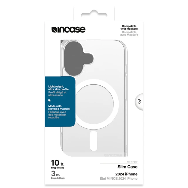 Чохол Incase Slim для iPhone 16 Clear with MagSafe (INPH190401-CLR)